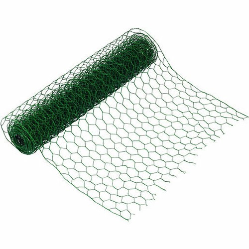 Green pvc coated wire - coated,