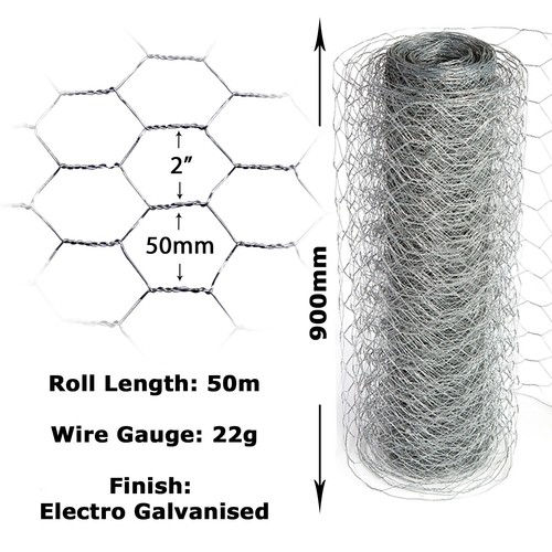 Chicken wire rabbit mesh - mesh, 50m