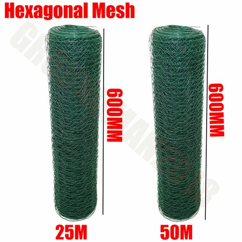 Wire mesh green - pvc, coated