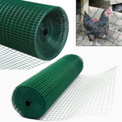 Green pvc coated - chicken, wire