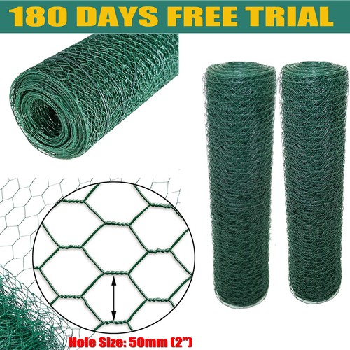 Green pvc coated chicken - green,